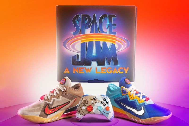 space jam a new legacy microsoft xbox nike basketball lebron james 18 low wile e coyote road runner bundle controller shoes jason petrie elliot hsu designer interview official release date info photos price store list buying guide