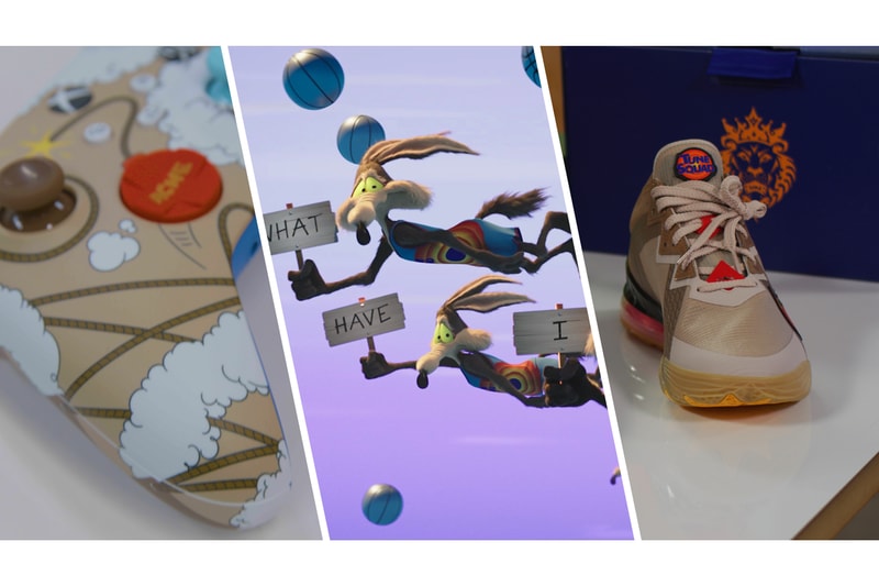 space jam a new legacy microsoft xbox nike basketball lebron james 18 low wile e coyote road runner bundle controller shoes jason petrie elliot hsu designer interview official release date info photos price store list buying guide