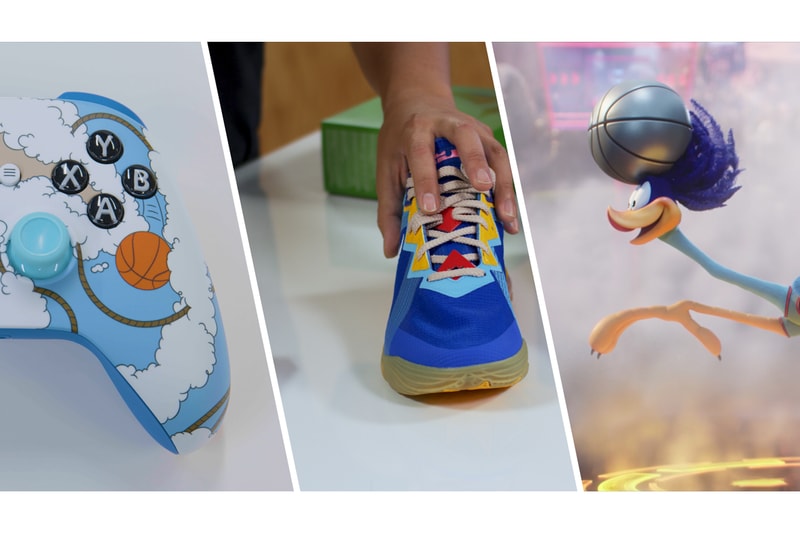 space jam a new legacy microsoft xbox nike basketball lebron james 18 low wile e coyote road runner bundle controller shoes jason petrie elliot hsu designer interview official release date info photos price store list buying guide