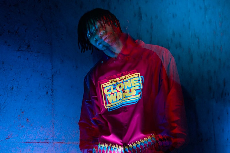 3125C x 'Star Wars' "The Clone Wars" collection collaboration TV series hoodies T-shirts jackets sage white yellow black