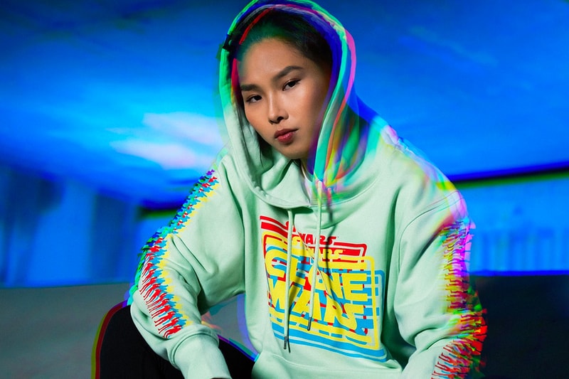 3125C x 'Star Wars' "The Clone Wars" collection collaboration TV series hoodies T-shirts jackets sage white yellow black