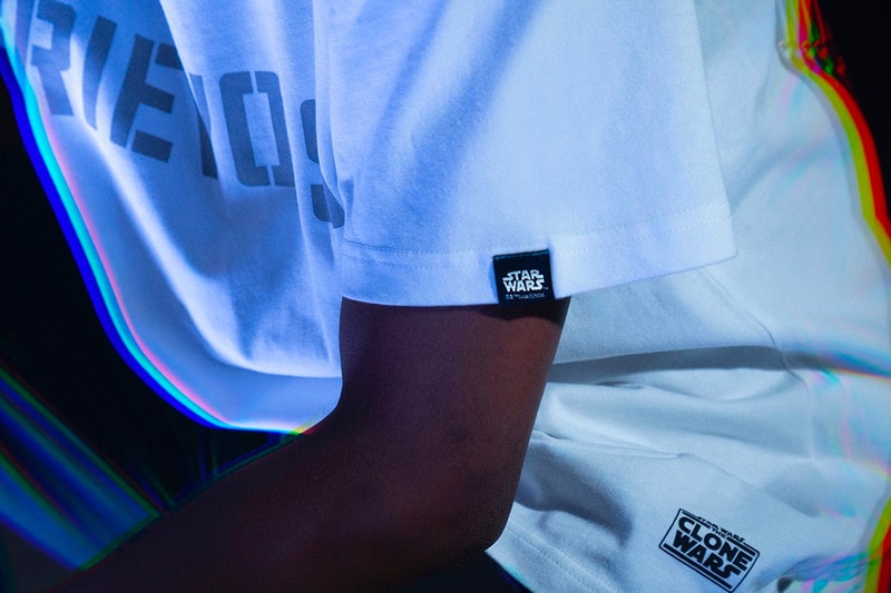 3125C x 'Star Wars' "The Clone Wars" collection collaboration TV series hoodies T-shirts jackets sage white yellow black