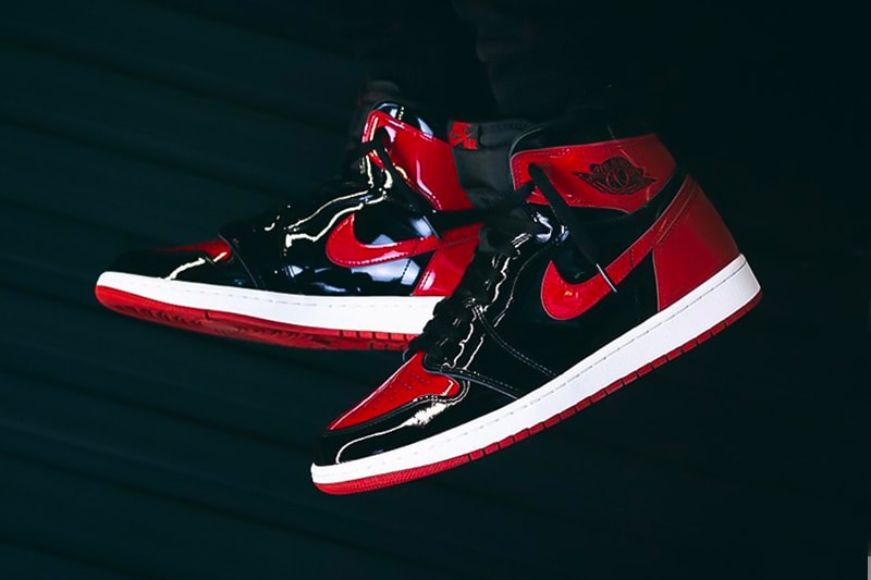 Air Jordan 1 High OG Patent Bred Detailed Look Release Info 55088-063 Another On-Foot Date Buy price