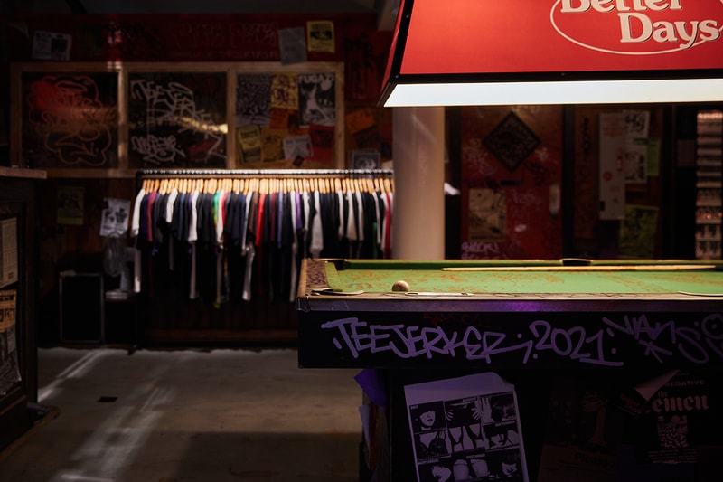 teejerker vans london vintage t-shirt better days dive bar details information