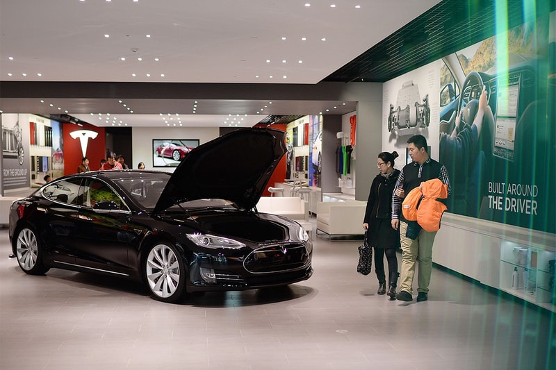 tesla elon musk shanghai gigafactory china sales decline drop may april stock share price business finance 