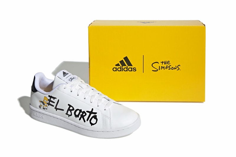 the simpsons adidas originals advantage bart simpson el barto cloud white core black yellow GZ5306 official release date info photos price store list buying guide
