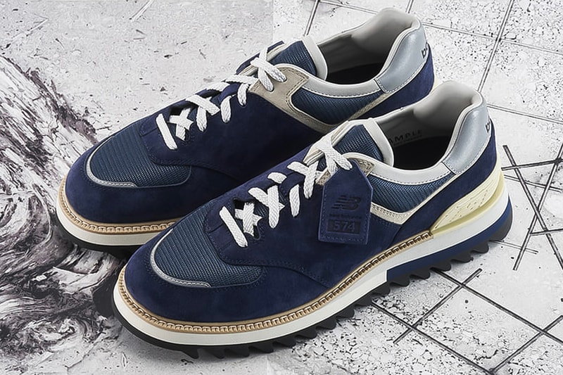 New Balance Tokyo Design Studio navy burgundy TDS 574 release HBX Japan Vibram Ripple Sole Sneakers kicks trainers classic 