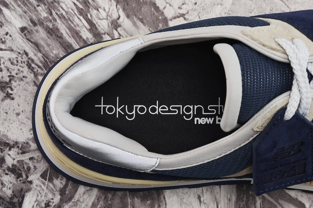 New Balance Tokyo Design Studio navy burgundy TDS 574 release HBX Japan Vibram Ripple Sole Sneakers kicks trainers classic 