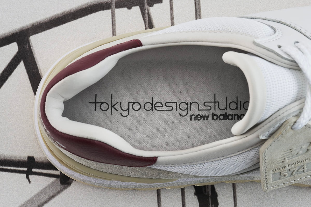 New Balance Tokyo Design Studio navy burgundy TDS 574 release HBX Japan Vibram Ripple Sole Sneakers kicks trainers classic 