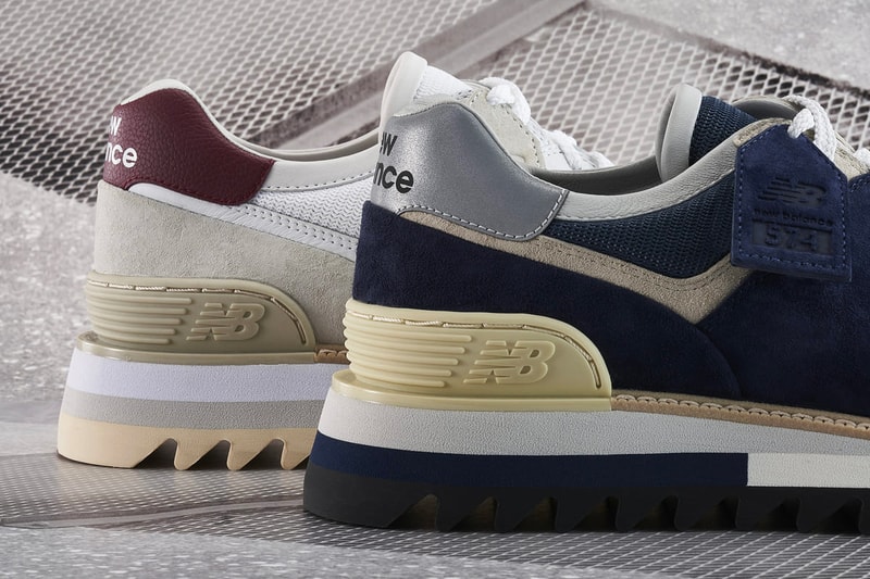 New Balance Tokyo Design Studio navy burgundy TDS 574 release HBX Japan Vibram Ripple Sole Sneakers kicks trainers classic 
