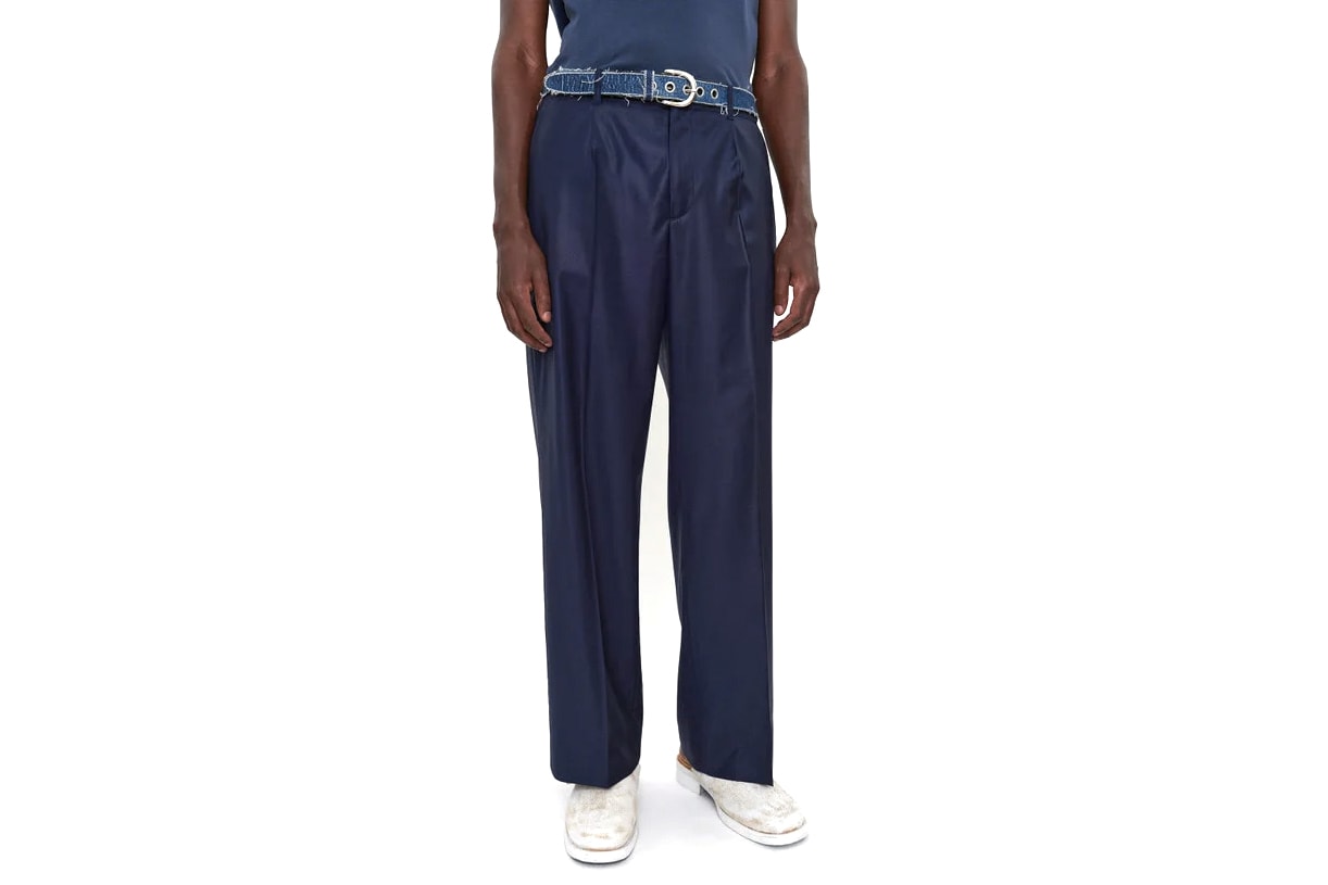 Best Trousers Summer 2021 What to Wear Hot Weather Breezy Wide Leg Floaty Bottoms Pants Bell Bottom Our Legacy Homme Plisse Issey Miyake Designer High Street COS Eckhaus Latta Stone Island Nedews Independent London Brands Acne Studios Eye LOEWE Nature Uniqlo Nike ACG Cottweiler Reebok Luca Magliano