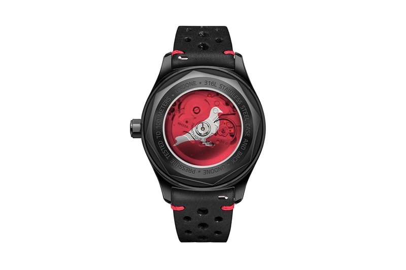 Two Staple Pigeon Heads Form a Yin-Yang Symbol on The Dial