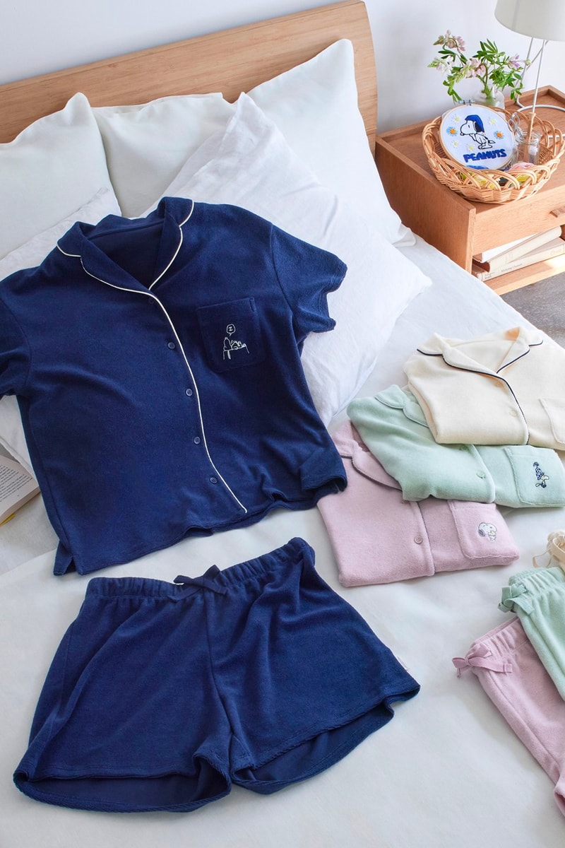 UNIQLO UT x PEANUTS Collaboration Release Info homewear shorts AIRism PILE pajamas Hong Kong Taiwan yellow pink navy mint