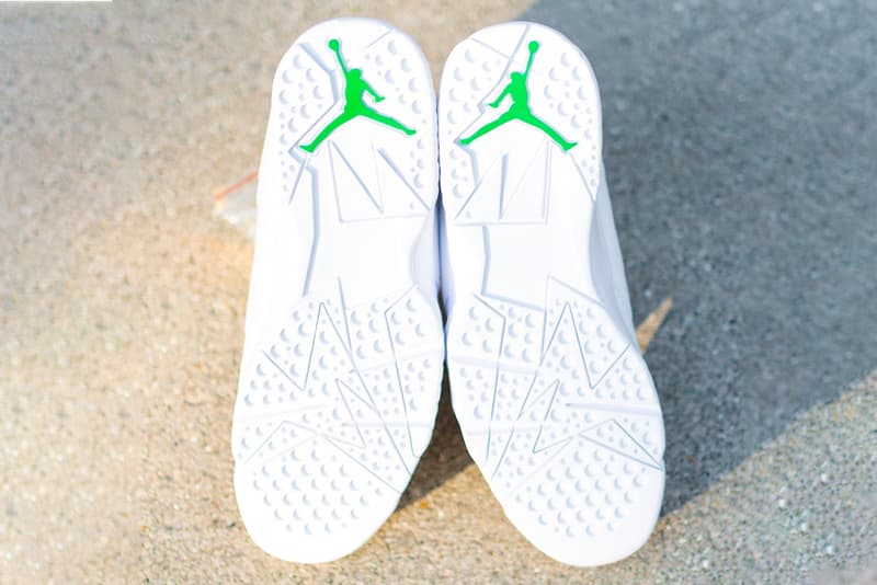 university of oregon ducks basketball air michael jordan brand 7 pe player edition white green yellow uo official release date info photos price store list buying guide