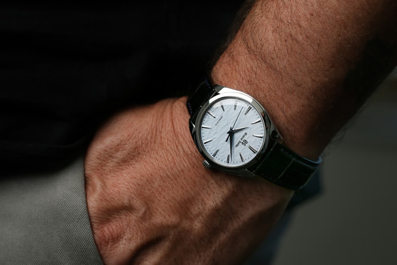 Stamped Dial Texture Reflects The Ice Ridges Found on Lake Suwa