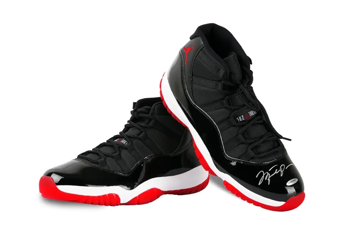 upper deck air jordan 11 bred michael jordan signed sneakers authentic official release date info photos price store list buying guide