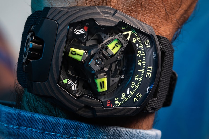 URWERK's Wandering Hour Satellites Get a Luminous Makeover For UR-220 SL Asimov