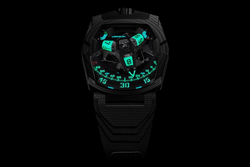 URWERK's Wandering Hour Satellites Get a Luminous Makeover For UR-220 SL Asimov