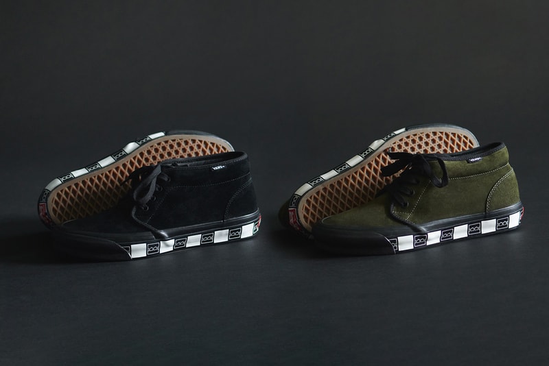 vault by vans chukka lx of the trilogy tapes grape leaf green black logo details release information palace