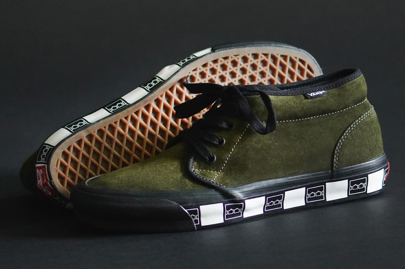 vault by vans chukka lx of the trilogy tapes grape leaf green black logo details release information palace