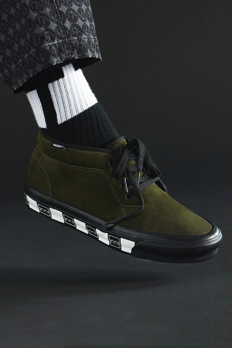 vault by vans chukka lx of the trilogy tapes grape leaf green black logo details release information palace