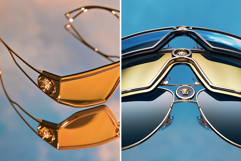 ss21 men's sunglasses shades medusa gold eyewear