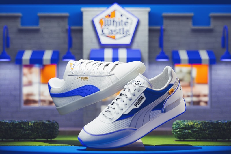 white castle puma suede future rider t shirt shorts hamburgers official release date info photos price store list buying guide
