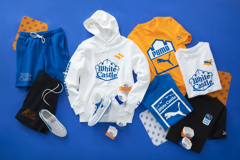 white castle puma suede future rider t shirt shorts hamburgers official release date info photos price store list buying guide