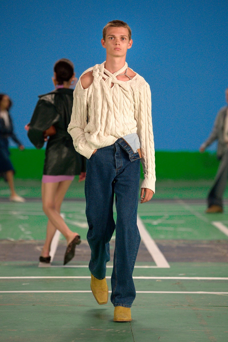 Y/Project Spring/Summer 2022 x Fila Collaboration Glenn Martens Anniversary Collection Capsule Runway Looks Lookbook Sneakers Shoe Partnership