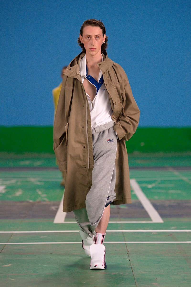 Y/Project Spring/Summer 2022 x Fila Collaboration Glenn Martens Anniversary Collection Capsule Runway Looks Lookbook Sneakers Shoe Partnership