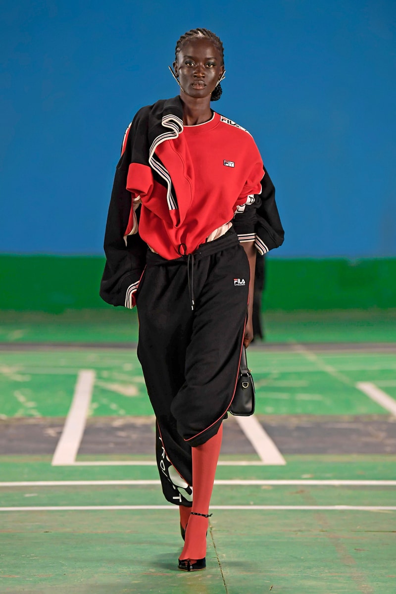 Y/Project Spring/Summer 2022 x Fila Collaboration Glenn Martens Anniversary Collection Capsule Runway Looks Lookbook Sneakers Shoe Partnership