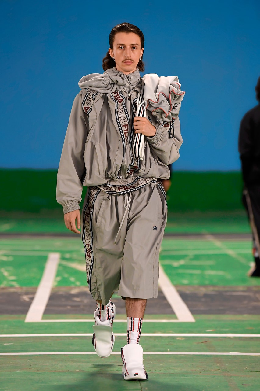 Y/Project Spring/Summer 2022 x Fila Collaboration Glenn Martens Anniversary Collection Capsule Runway Looks Lookbook Sneakers Shoe Partnership