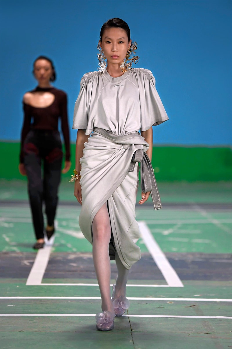 Y/Project Spring/Summer 2022 x Fila Collaboration Glenn Martens Anniversary Collection Capsule Runway Looks Lookbook Sneakers Shoe Partnership