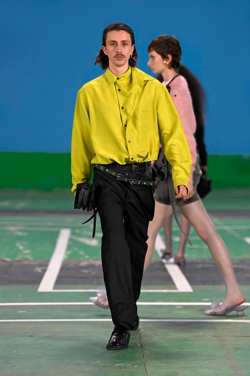 Y/Project Spring/Summer 2022 x Fila Collaboration Glenn Martens Anniversary Collection Capsule Runway Looks Lookbook Sneakers Shoe Partnership