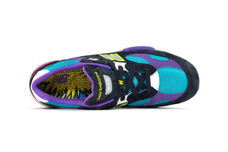 ycmc exclusive new balance 992 rewind 1990s culture purple black white yellow aqua pink silver official release date info photos price store list buying guide