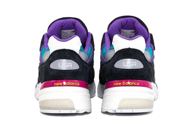 ycmc exclusive new balance 992 rewind 1990s culture purple black white yellow aqua pink silver official release date info photos price store list buying guide