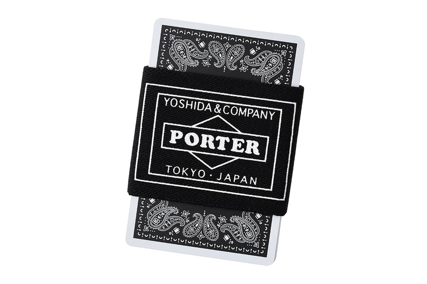 Nintendo Bespoke PORTER PLAYING CARDS Info games japanese Yoshida & Co vintage black orange olive retro Japan poker 