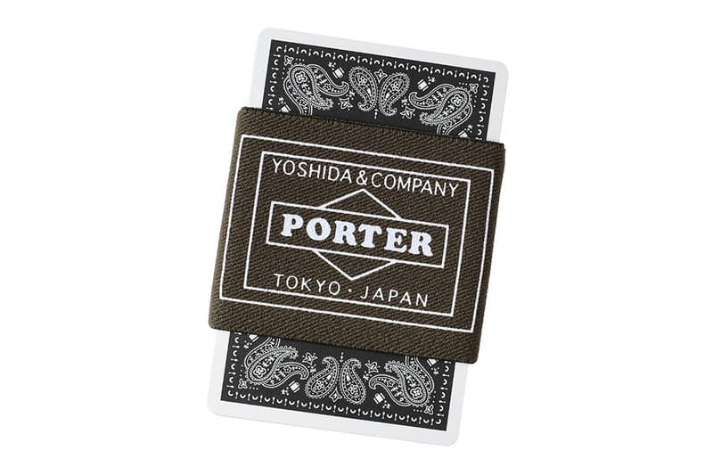 Nintendo Bespoke PORTER PLAYING CARDS Info games japanese Yoshida & Co vintage black orange olive retro Japan poker 