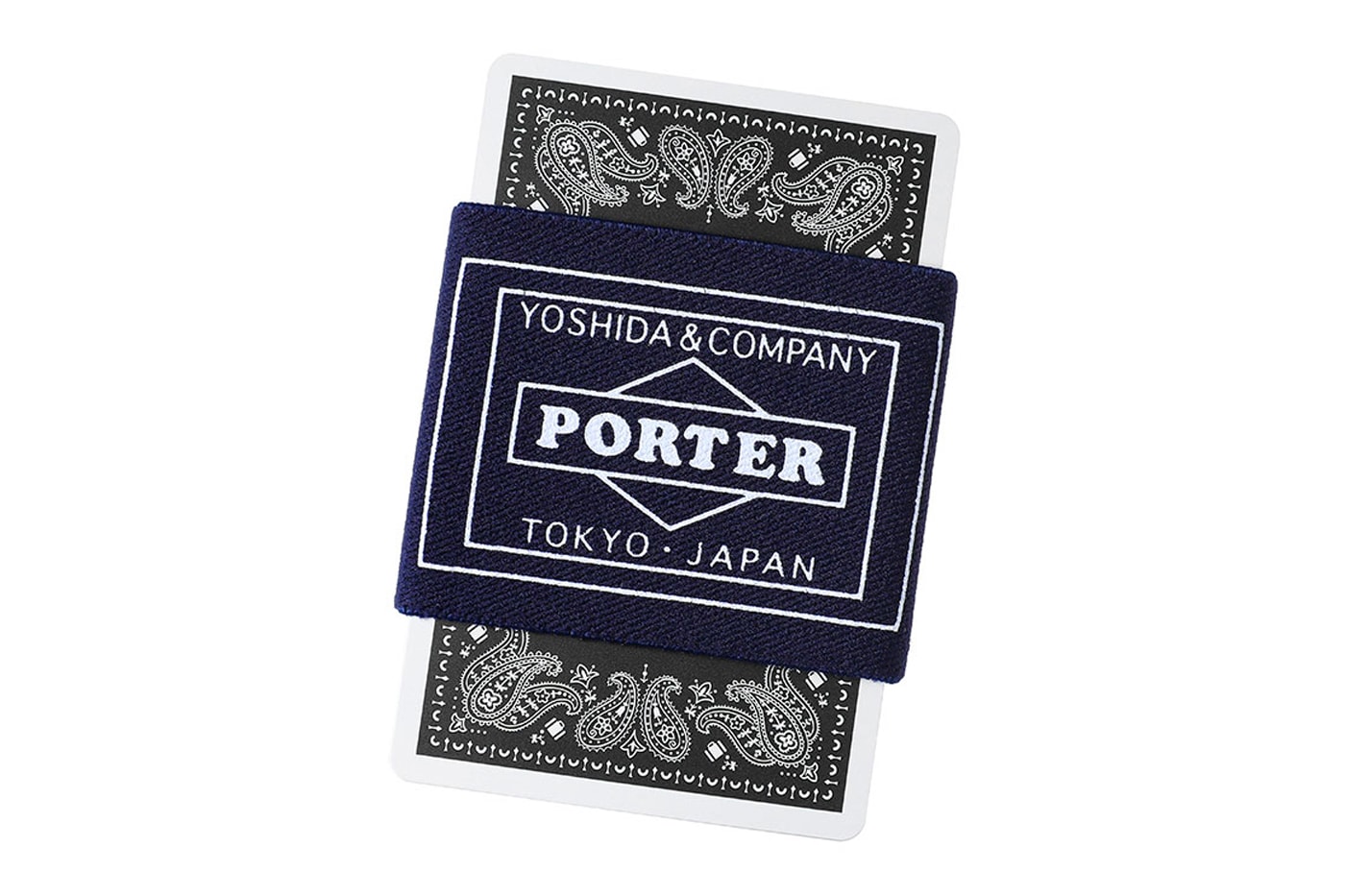Nintendo Bespoke PORTER PLAYING CARDS Info games japanese Yoshida & Co vintage black orange olive retro Japan poker 