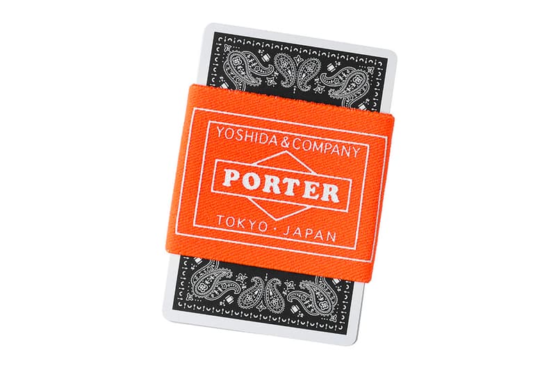 Nintendo Bespoke PORTER PLAYING CARDS Info games japanese Yoshida & Co vintage black orange olive retro Japan poker 