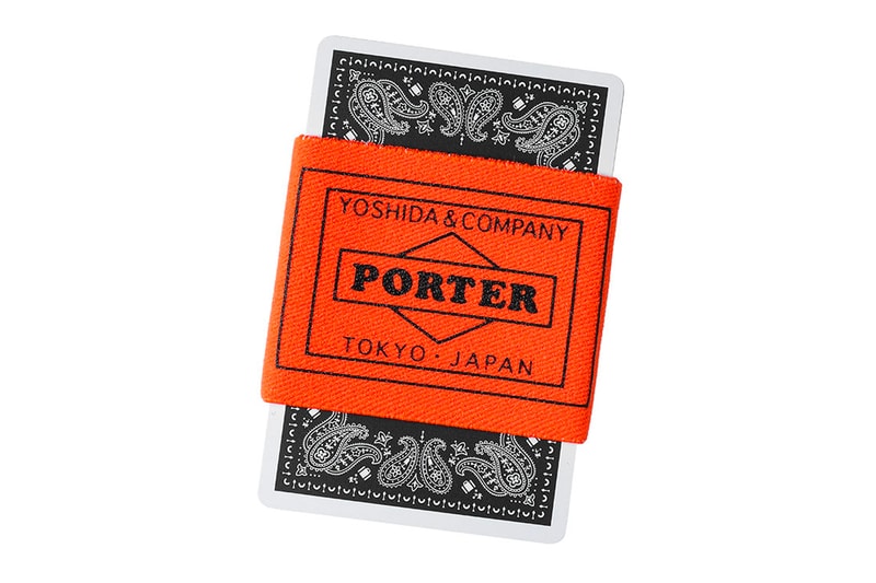 Nintendo Bespoke PORTER PLAYING CARDS Info games japanese Yoshida & Co vintage black orange olive retro Japan poker 