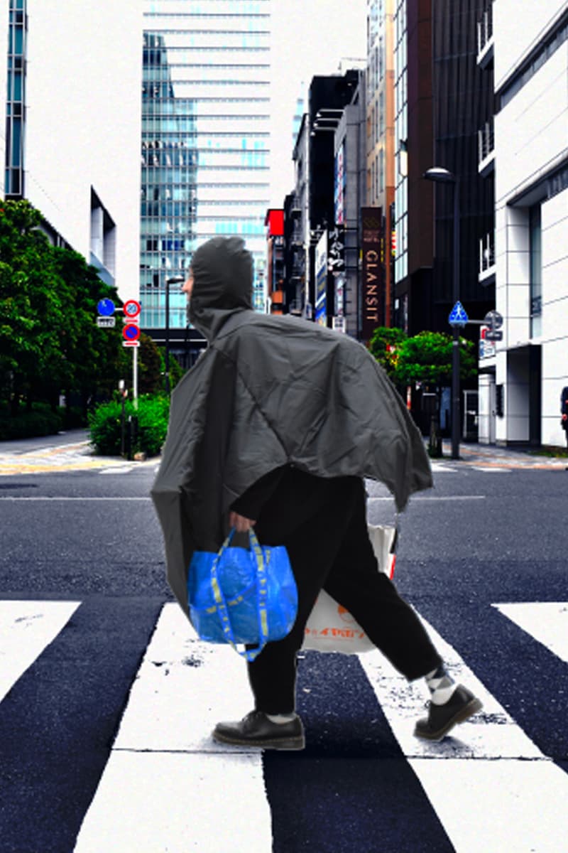 Thanko 2-Way Umbrella Rain Poncho Release Info japan raincoat weather ready garments black