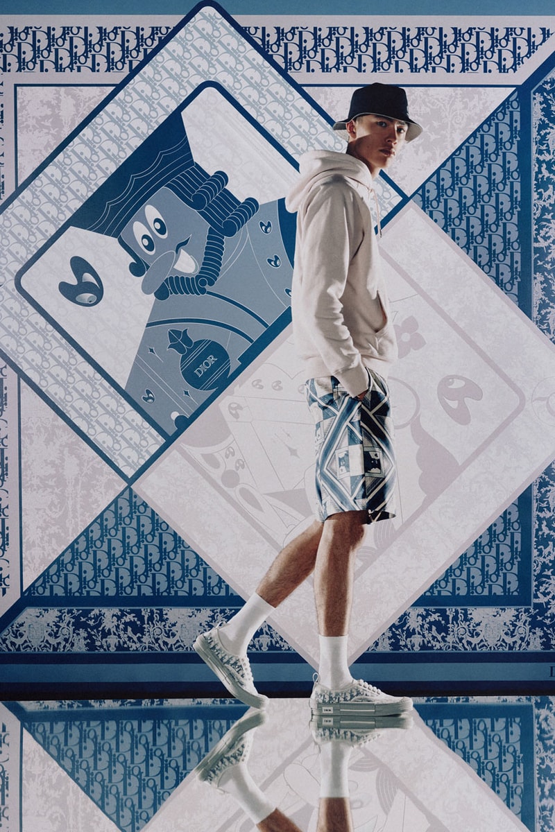 Dior Unveils Capsule Collection with Kenny Scharf playing cards fashion release