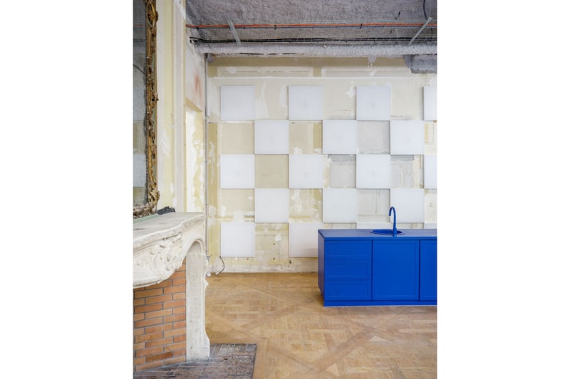 Dover Street Market Paris Opens a Cobalt Blue Cafe Inside a 17th Century Mansion Crosby Studios Crosby Cafe