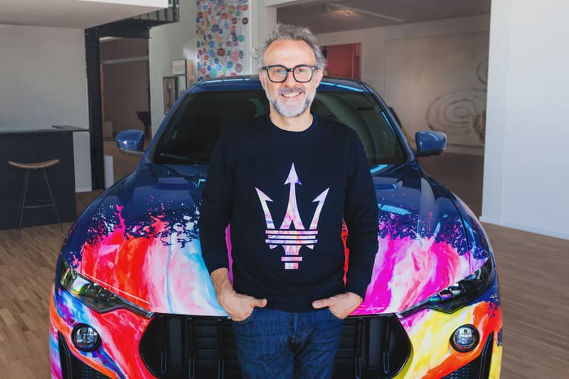 Maserati Meets Three-Michelin-Star Chef Massimo Bottura for a Paint-Splattered Levante Trofeo Fuoriserie luxury SUV sports car new model edition auto news