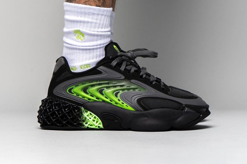 adidas 4D Cush "Carbon/Solar Green" LWO94 2022 Release Preview Teaser Leaked Sneaker Three Stripes First Look YankeeKicks 