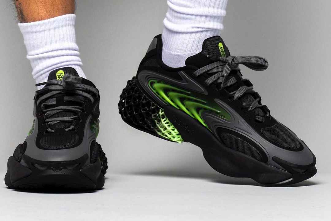 adidas 4D Cush "Carbon/Solar Green" LWO94 2022 Release Preview Teaser Leaked Sneaker Three Stripes First Look YankeeKicks 