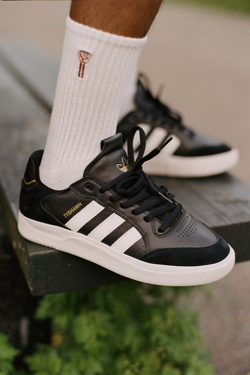 adidas Originals Tyshawn Low Sneaker Release Info white black green
