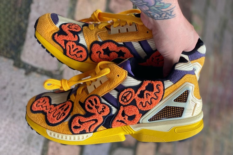 The adidas ZX 8000 "Halloween" Has Haunting Chenille Patches