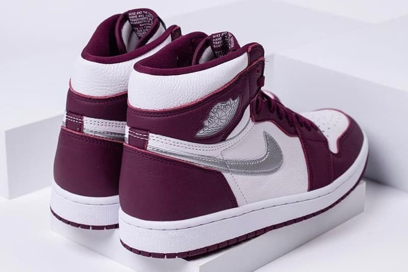  Air Jordan 1 High OG “Bordeaux” 555088-611 Release Detailed Images Jordan Brand 